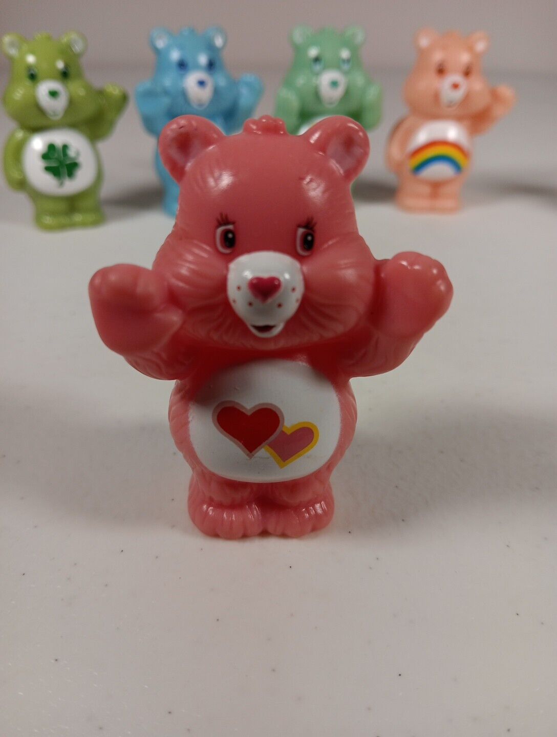 Lot of 7 Care Bears Toy Figures TCFC 2-1/2” Tall