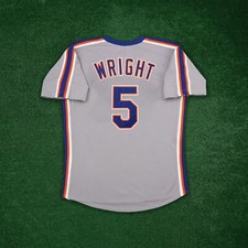 David Wright 1988 New York Mets Grey Road Men's Cooperstown Throwback Jersey