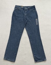 Lee Relaxed Fit Straight Leg Jeans 100 Cotton Women s 6 Medium Wash Denim