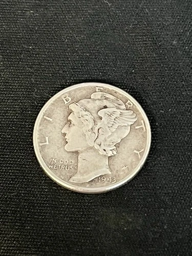 1943 P Mercury Dime Almost Uncirculated