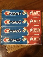 Crest Plus Fluoride Anticavity Regular Toothpaste Pack of 4 - 8.2 0z Exp 07/27
