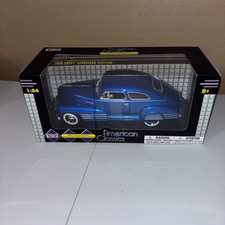 1948 Chevrolet Aerosedan Fleetline Blue 1/24 Diecast Model Car by Motormax