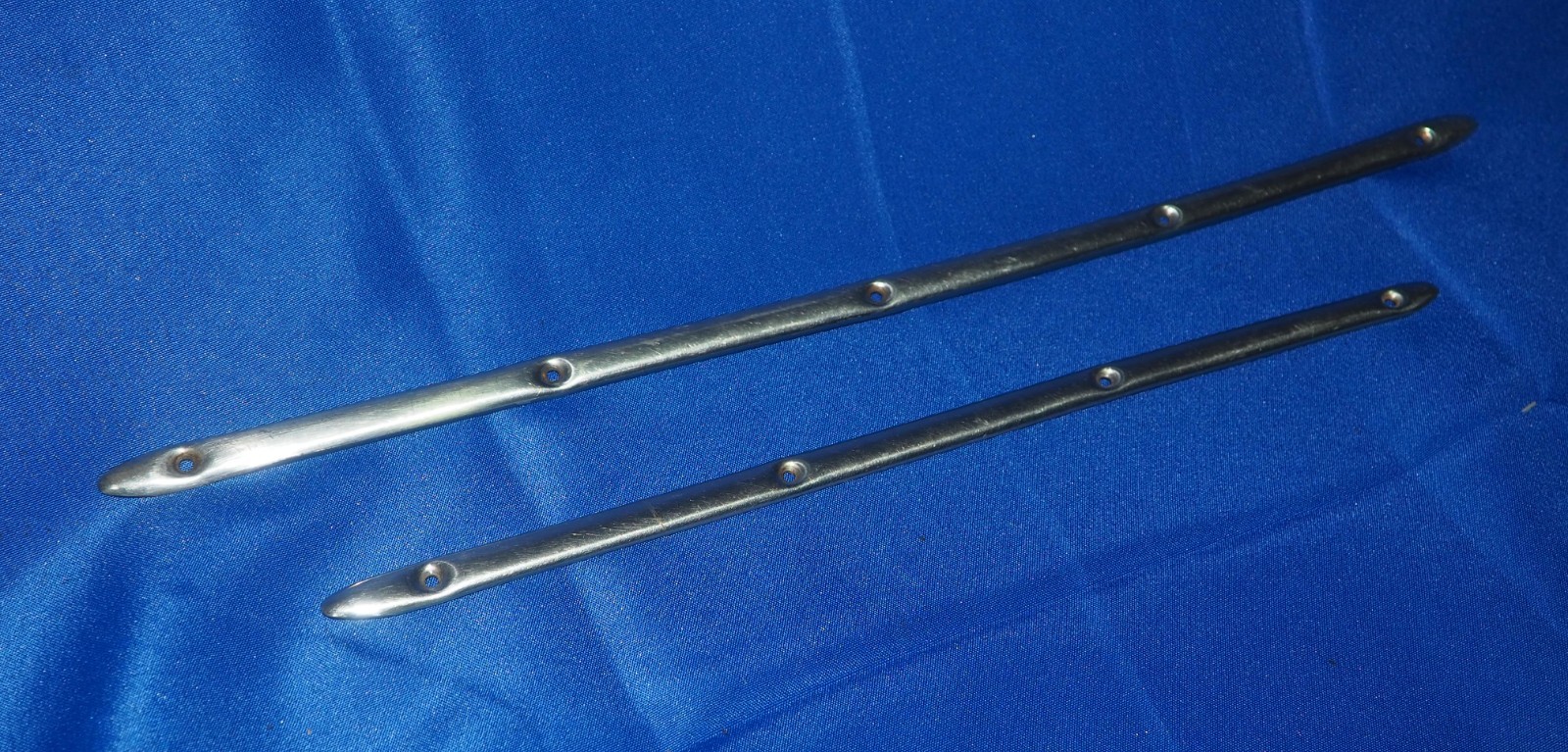 1965-1980 Rolls Royce Silver Shadow SWB Trunk Right Chrome Trim Strips Pair OEM