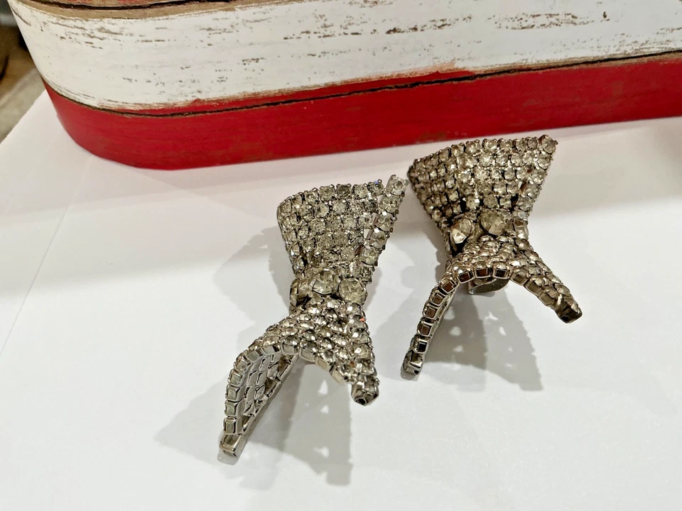 Hebillas de zapato antiguas/vintage de pasta o diamantes de imitación Foto 4 de 4