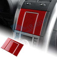For Scion Tc 2005-2010 Black Red Car Center Cd Panel Sticker Trim Carbon Fiber