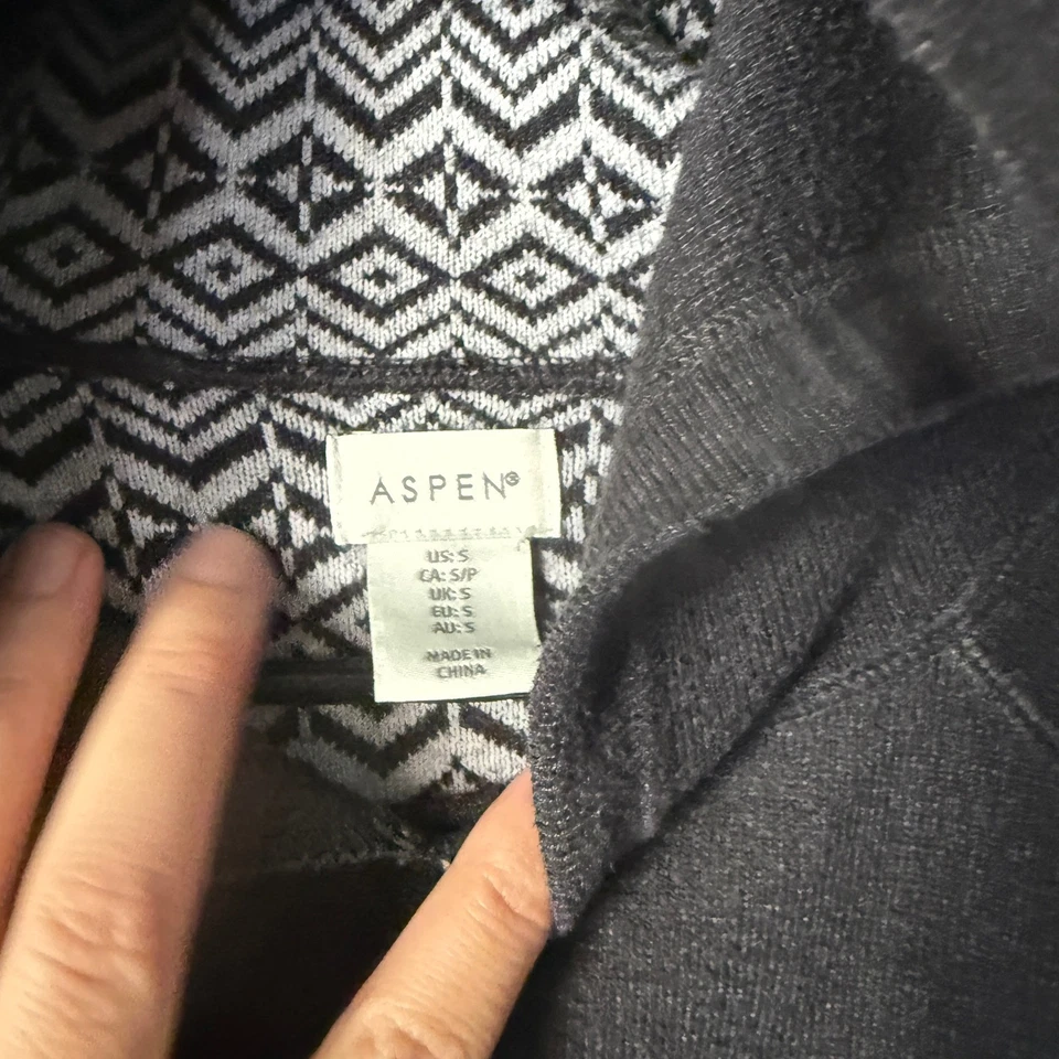 Sudadera con Capucha Aspen Para Mujer Gris Carbón Patrón Isla Justa Talla S Exterior Foto 4 de 4