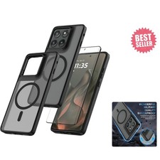 Magnetic for Motorola Edge 5G 2025 Case with Tempered Glass Screen Protector Mat