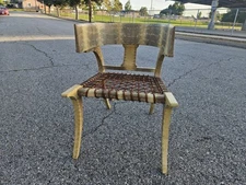 💥 KLISMOS Lizard SKIN Leather Chair Scala