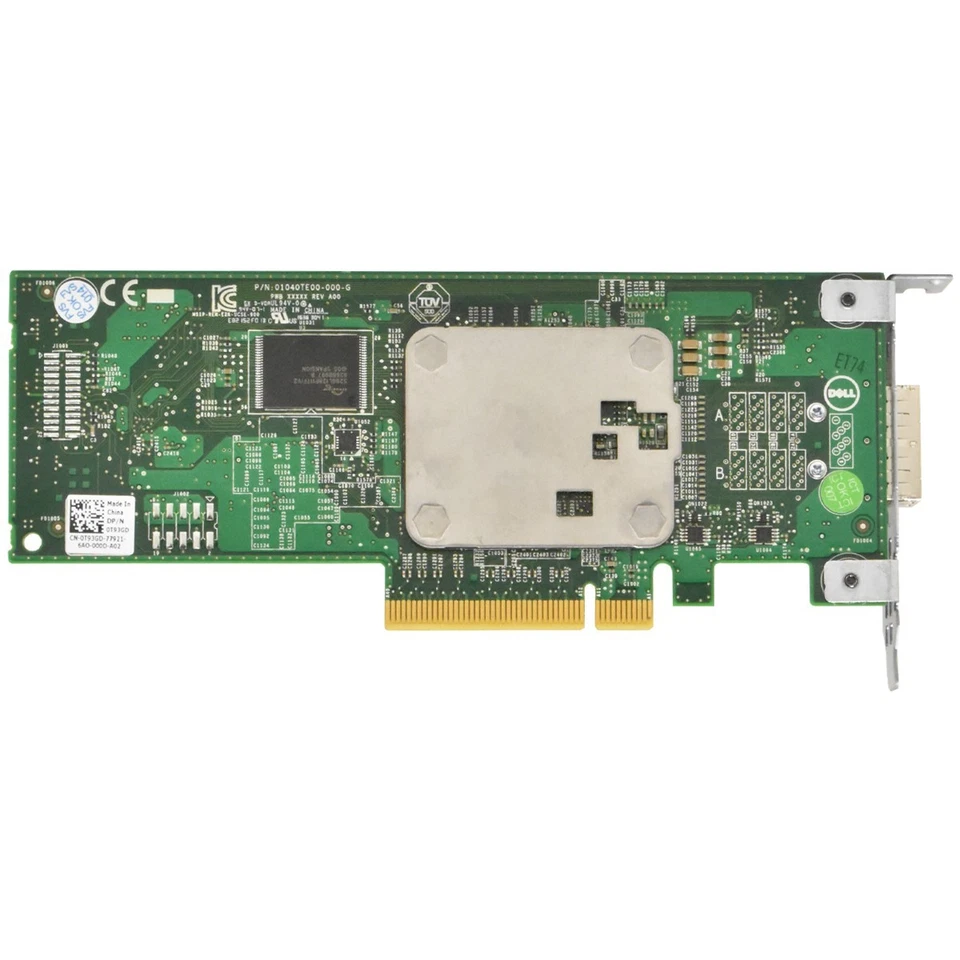 DELL SAS 12G HBA PCIe x8 Storage Controller PowerEdge PowerVault Server 0T93GD - Immagine 3 di 4