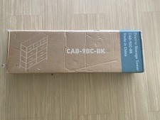 Cómoda con cajón de almacenamiento negra de 9" para dormitorio tocador de madera alto almacenamiento de tela