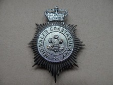 Obsolete Mid Wales Constabulary Helmet Badge GO