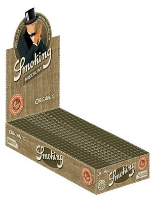 3 Boxen (75x) Smoking Organic 1 1/4 Medium Blättchen aus Bio-Hanf Hemp Papers