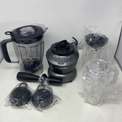 NutriBullet Blender Combo 1200W Dark Gray 64oz Pitcher + Cups