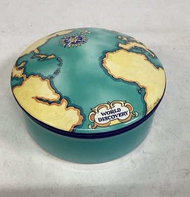 Tiffany & Co Tauck World Discovery Trinket Box 2000 Globe - France - Damaged Lid