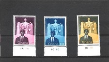Ghana 1959 150th Anniversary of the Birth of Abraham Lincoln Set of 3 MNH