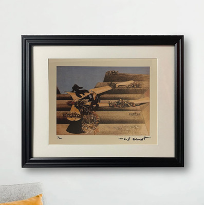 Max Ernst Hand-Signed Original Print With COA and +$3,500 USD Appraisal