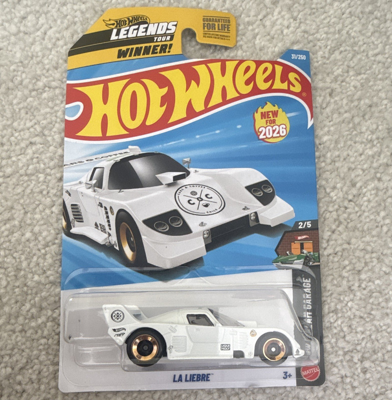 Hot Wheels La Liebre HW Dream Garage 2/5 1:64 Diecast White/Black/Gold Unopened