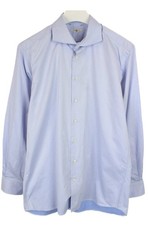 SUITSUPPLY Extra Slim Fit Egyptian Cotton Formal Shirt Men's 44 / 17 1/2 Cutaway