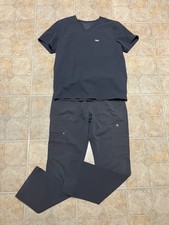 FIGS Technical Collection Top  Bottom Set Gray Cargo Pant Style Women  s M