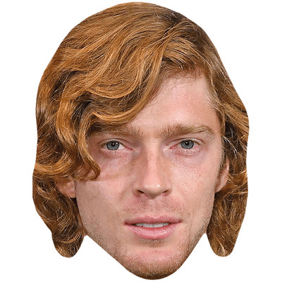 Andrey Rublev (Long Hair) Celebrity Mask, Flat Card Face, Fancy Dress Mask