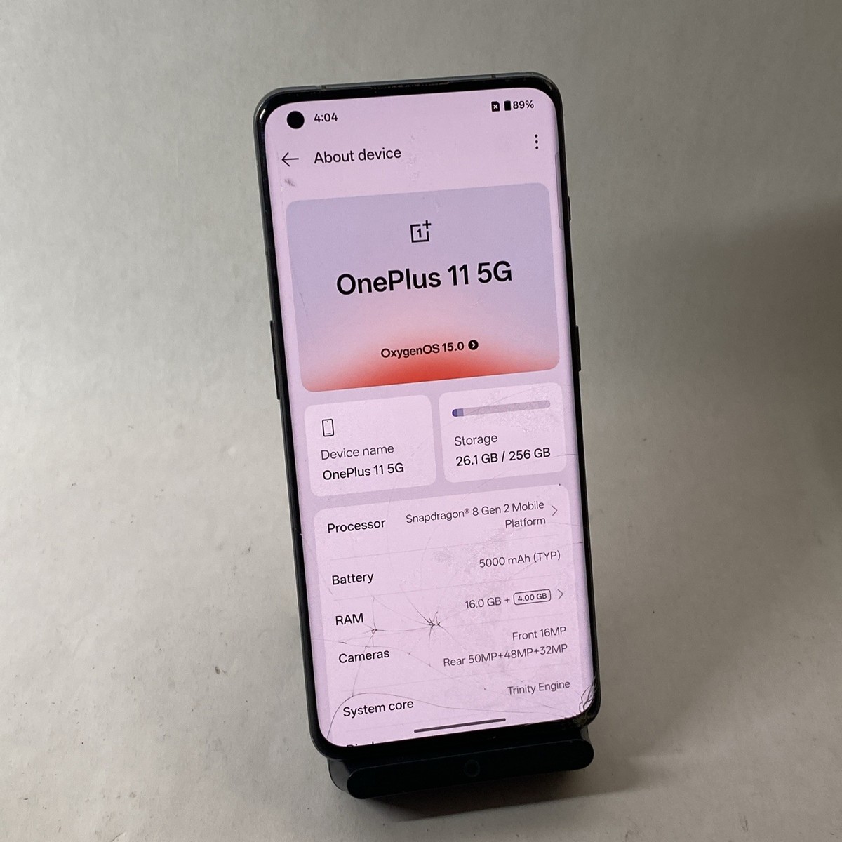 OnePlus 11 5G Dual Sim Factory Unlocked Black 256GB CPH2451 READ