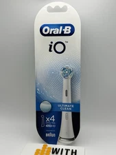 Oral-B iO Ultimate Clean White Replacement Brush Heads x 4 New Sealed Package