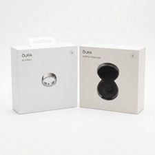 Oura Ring 4 Silver Size 9 Brand New Sealed  Charging Case Bundle - Smart Ring