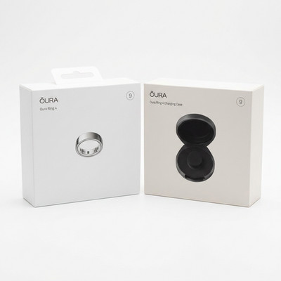 Oura Ring 4 Silver Size 9 Brand New Sealed + Charging Case Bundle - Smart Ring