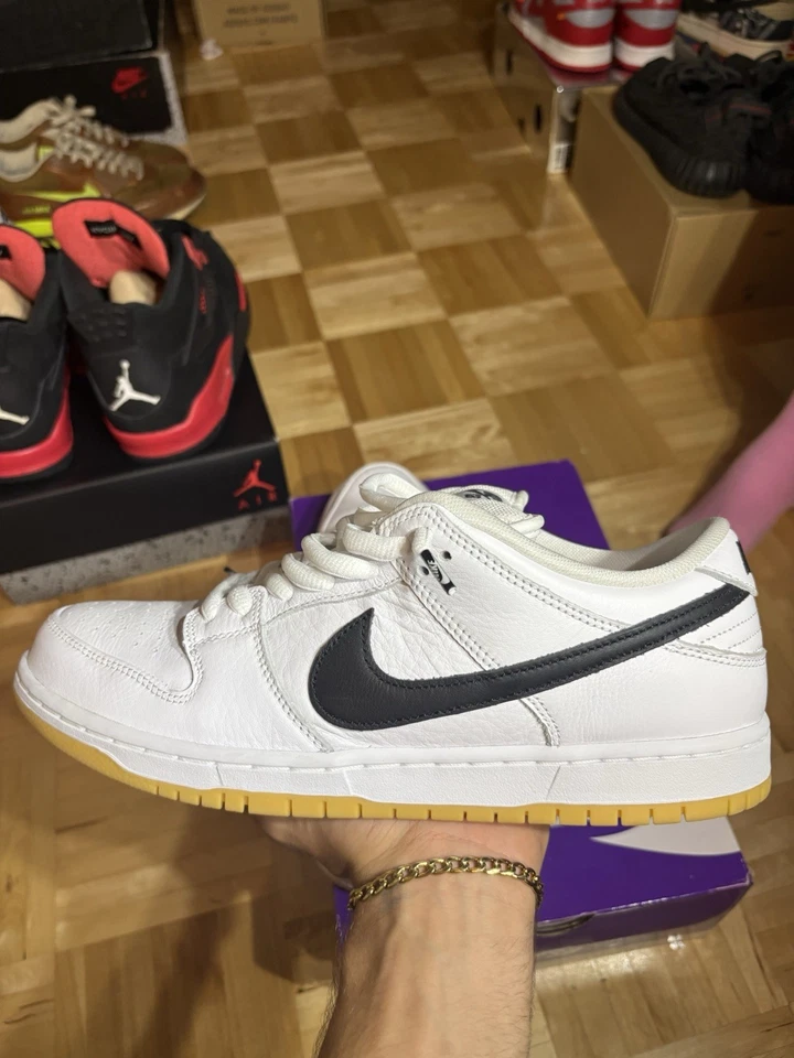 Talla 10.5 - Nike SB Dunk Low White Gum COMO NUEVO Foto 3 de 4