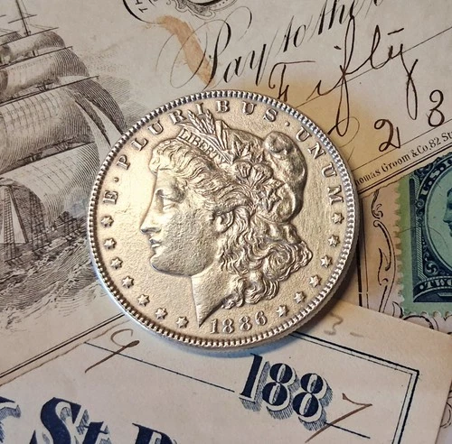 1886 (P) MORGAN DOLLAR BRILLIANT UNCIRCULATED BU, Very Nice Coin!