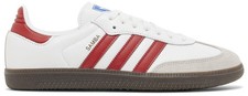 IG1025 MENS ADIDAS SAMBA OG 'WHITE BETTER SCARLET'