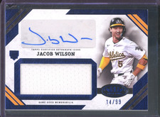 2025 Topps Tier One JACOB WILSON #AJR-JWI RC Rookie Blue Patch Auto /99 A's RPA