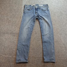 Pilcro Jeans Womens 27 Blue Hyphen Denim Medium Wash Anthropologie Skinny