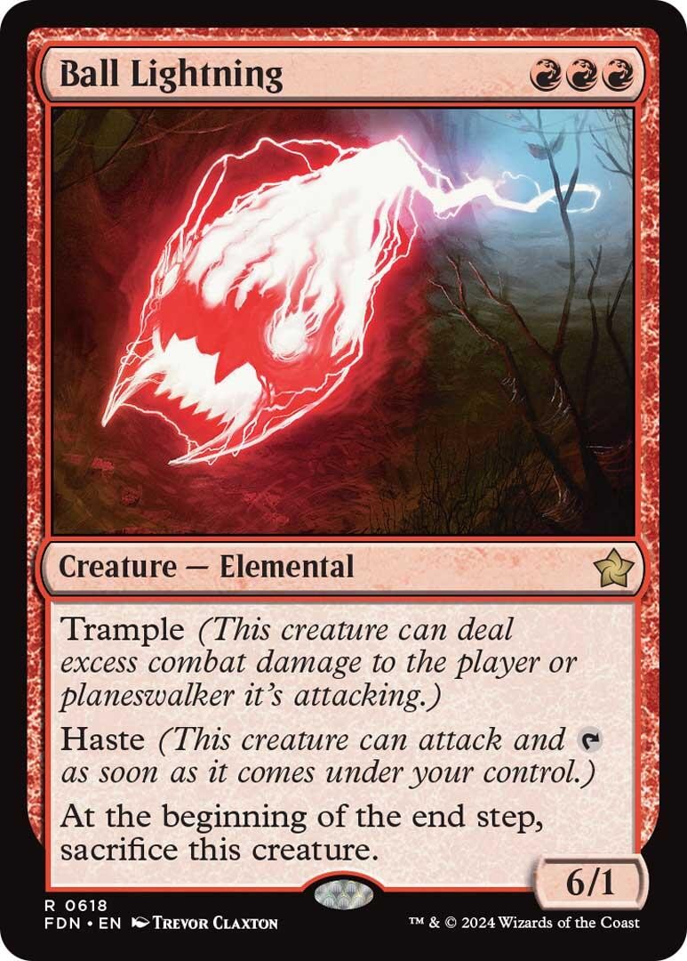 Ball Lightning - 618 - NM - Rare - Foundations