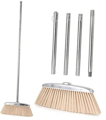Indoor & Outdoor Brooms,  46  Kitchen Broom with Long Handle, Heavy Broom Only