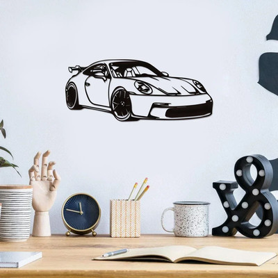 Metall Wandkunst Auto Silhouette Dekoration Geschenkidee Autoliebhaber