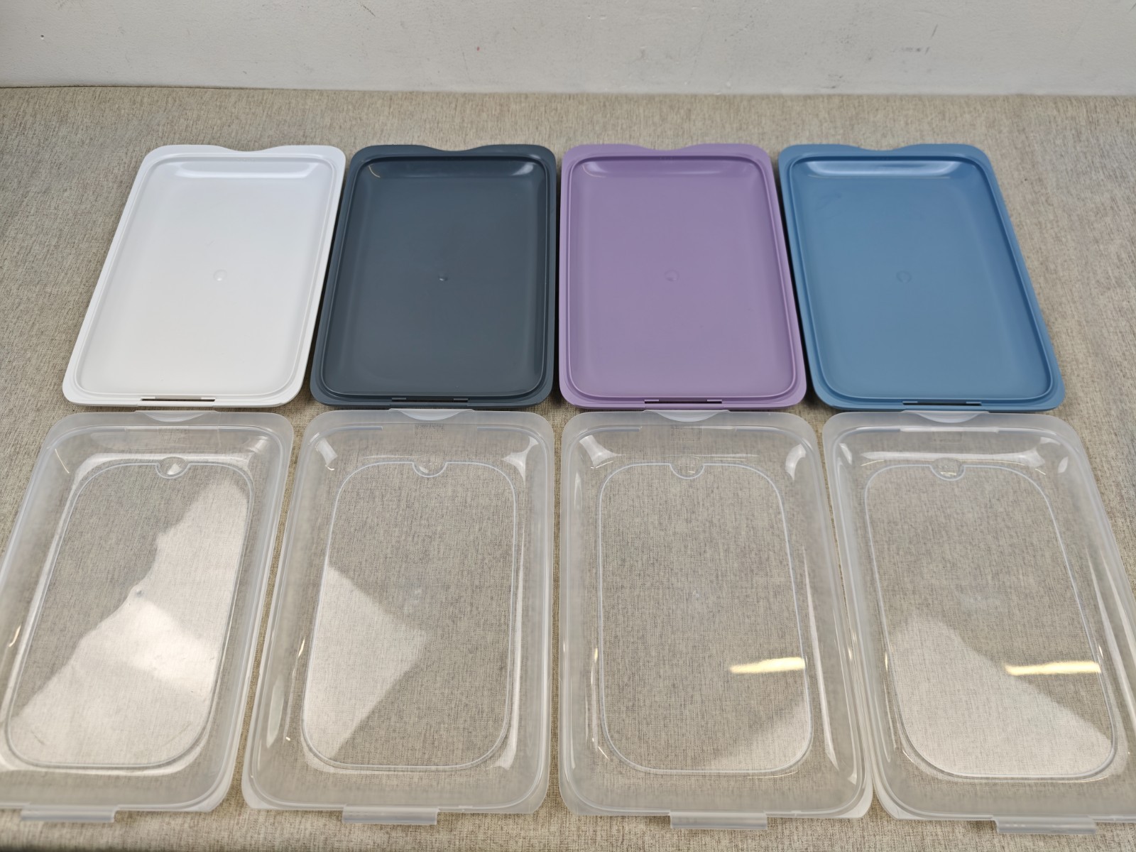 Tatay Set of 4 Cold Meat Containers with Lid, BPA Free, Reusable, Stackable, Dis