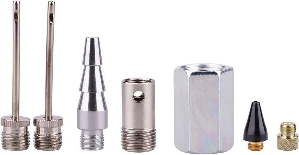 20pcs Air Compressor Accessory Kit 25Ft Recoil Hose Gun Nozzles Set 1/4" NPT New