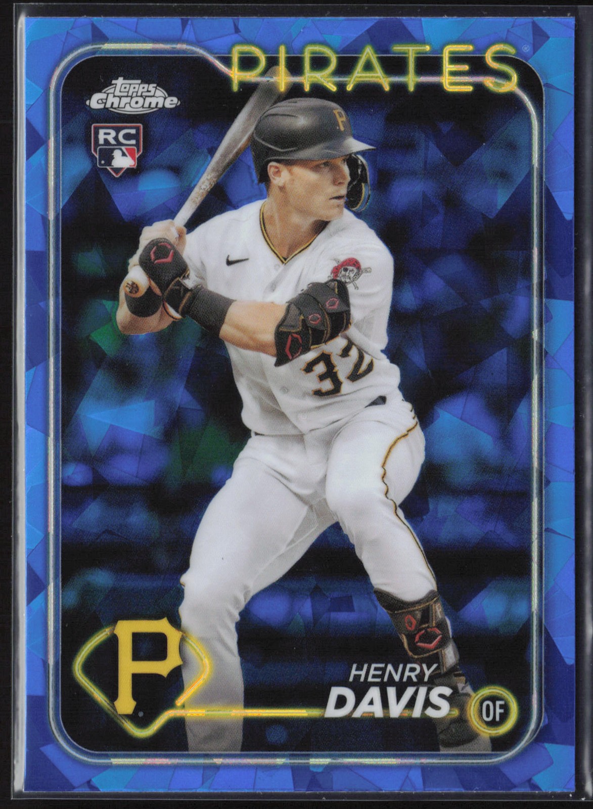 Henry Davis 2024 Topps Chrome Sapphire #295 Pittsburgh Pirates Baseball Card