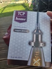 Copper Pendant Light Antique 85cm Drop E27 Home TCP Decorative Ceiling Lighting