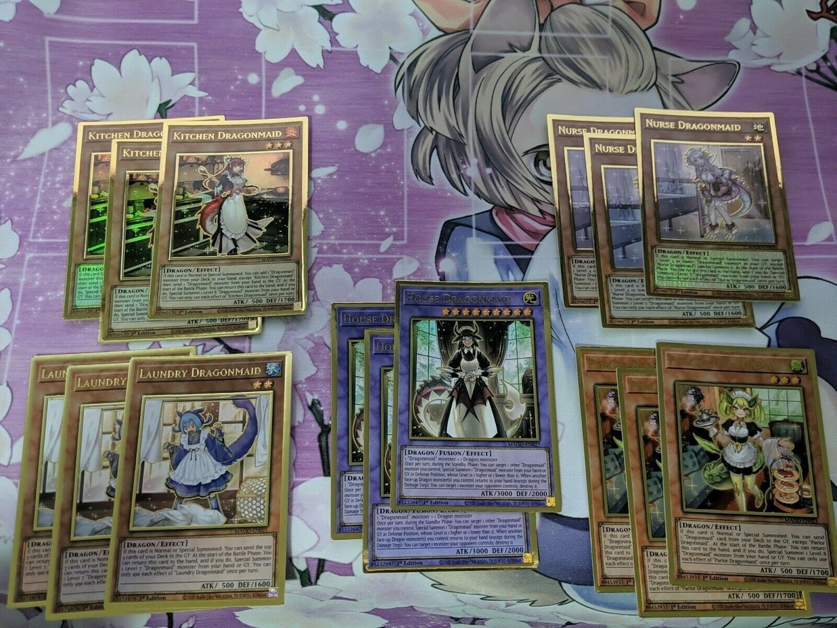 dragon maid yugioh deck Yugioh Complete Dragonmaid Deck: Sheou Hospitality Chamber Tidyi **HOT** +  Bonus