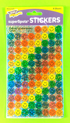 Trend Sparkle Emoji Faces Stickers Pack  4 Sheets Retired