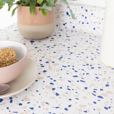 d-c-fix Vinylfolie Terrazzo blau 45 cm x 2 m selbstklebend