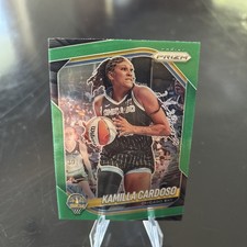 KAMILLA CARDOSO 2025 Panini Prizm WNBA GREEN HOLO Parallel Chicago Sky #89