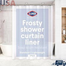 Shower Curtain Liner Waterproof Heavy Duty Durable Anti Mold Metal Grommets New