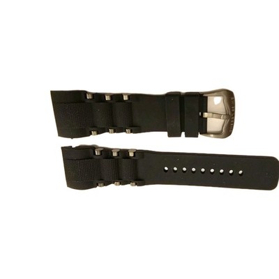 Swiss Legend Commander Watch Strap Band Silicone Black 26mm | eBay