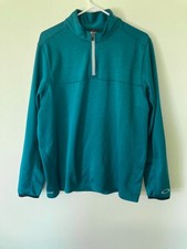 OAKLEY Golf Hydrolix Teal 1/4 Zip Athletic Top Standard Issue 461315 - Men’s Lg