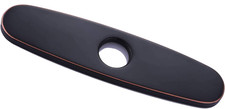 Sink Hole Cover, Faucet Hole Deck Plate 10" Oil Rubbed Bronze Escutcheon Plate f