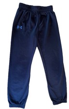         Boys Navy Under Armour Sports Pants Size 7         