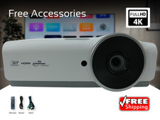 Proiettore DLP 4K 3600 lumen per giochi home theater 3D 2160p HDMI con pacchetto 🍿